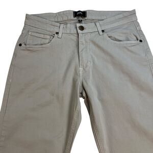 Paige Normandie Jeans Five Pocket Khaki Color Stretch Denim Size 31x33